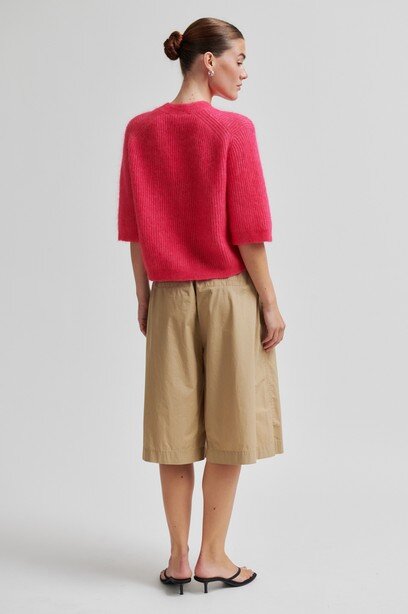 Andrea kortærmet cardigan - Raspberry Sorbet